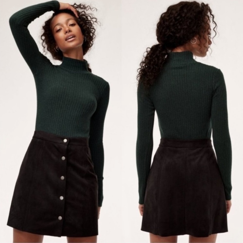 Faux Suede Mini Skirt